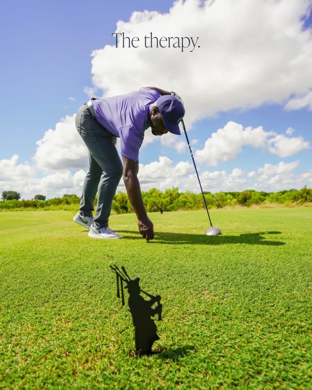 Louis Cherubin on the course — The therapy.
